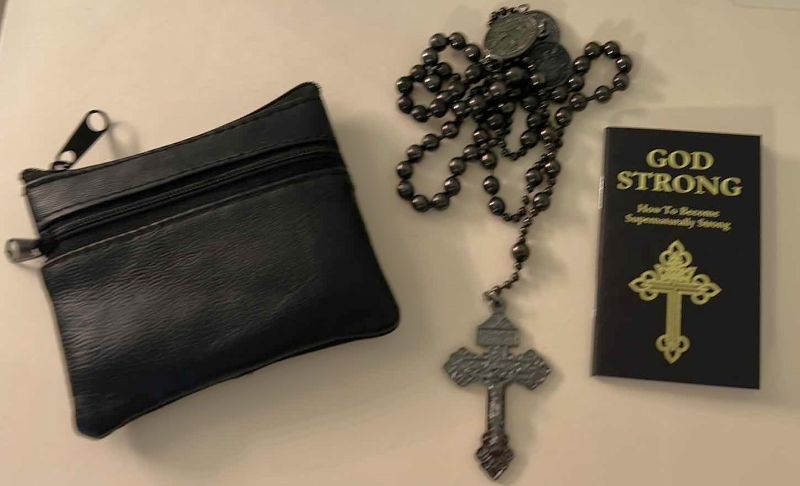 Photo 12 of ROSARY WITH LEATHER POUCH AND BOOKLETS