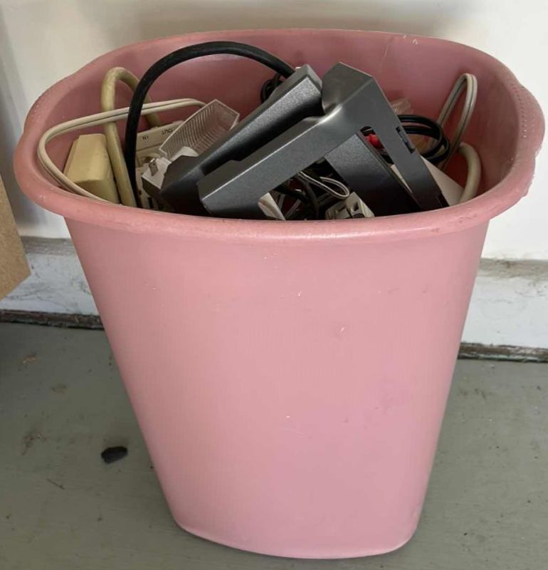 Photo 1 of TUB OF ELECTRICAL CORDS, TIMERS AND MORE