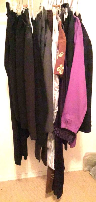 Photo 1 of ASSORTMENT OF WOMENS LARGE & XL SUITS, PANTS