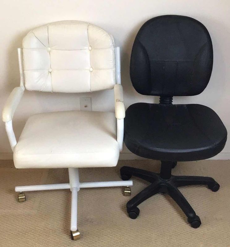 Photo 1 of 2 OFFICE SWIVEL CHAIRS ADJUSTABLE HEIGHT