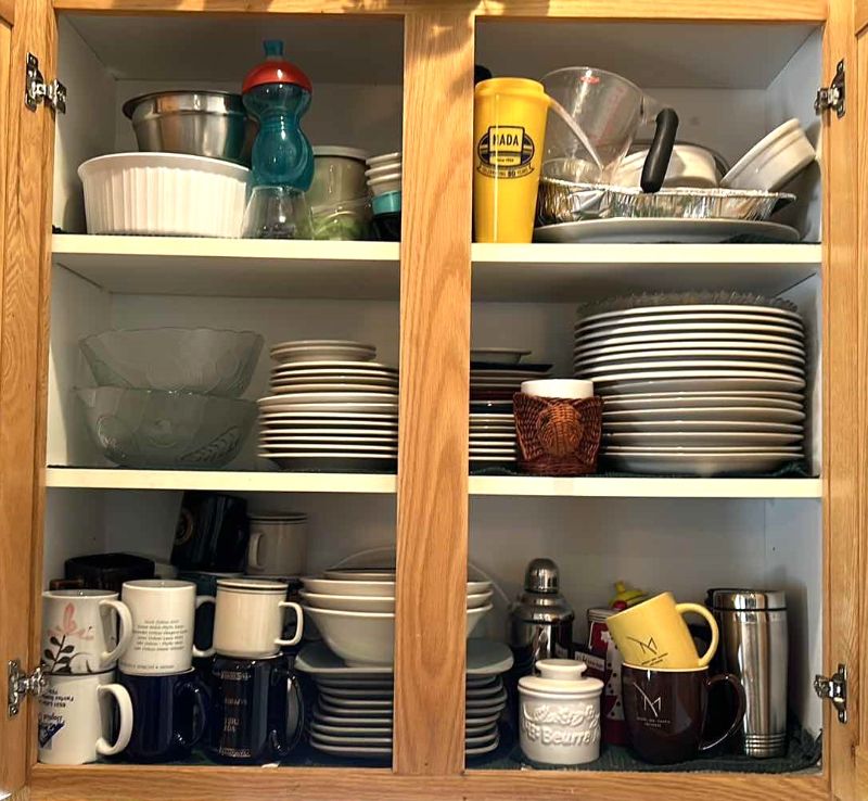 Photo 1 of CONTENTS OF KITCHEN CABINET- PLATES, COFFEE CUPS AND MORE