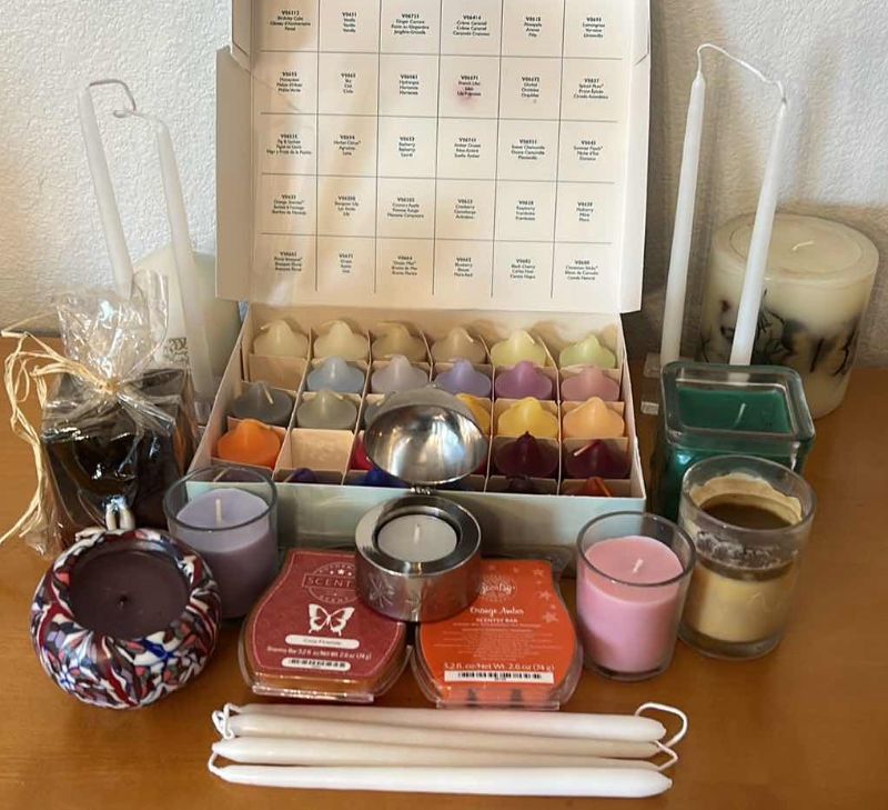 Photo 1 of CANDLE ASSORTMENT MANY NEW