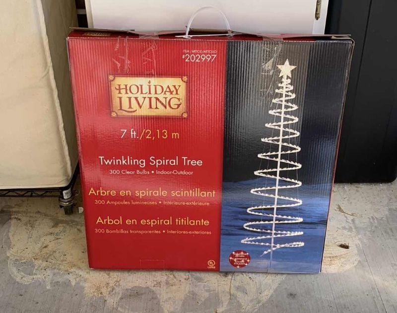 Photo 1 of 7 FOOT TWINKLING SPIRAL CHRISTMAS TREE 