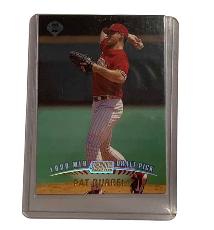Photo 1 of 1998 STADIUM CLUB PAT BURRELL ROOKIE 151 BASEBALL CARD