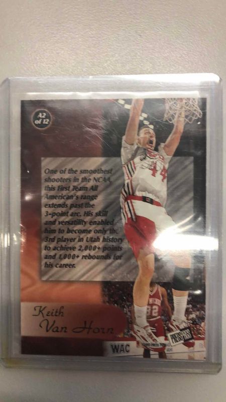 Photo 1 of 1997 PRESS PASS KEITH VAN HORN A2 BASKETBALL CARD