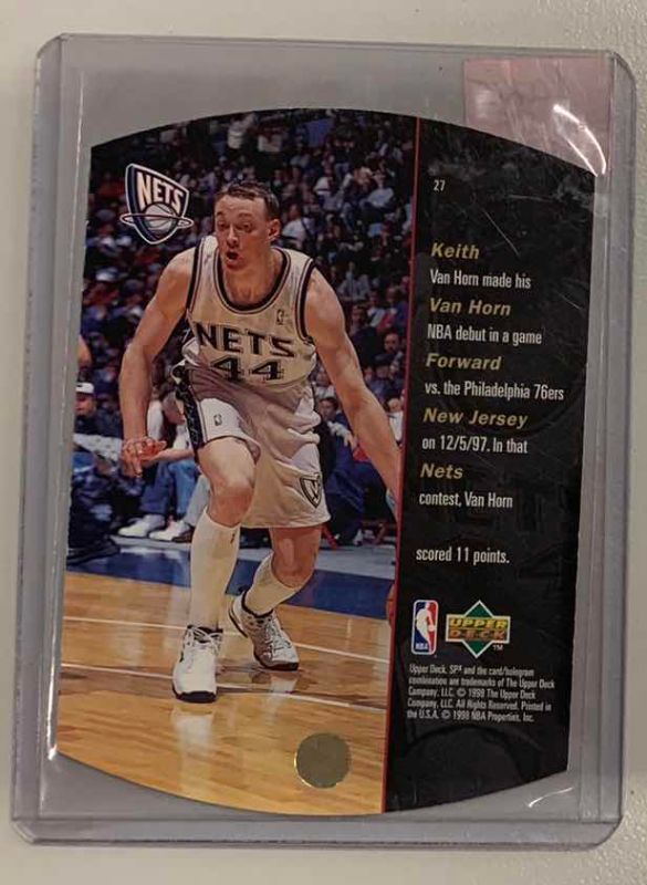 Photo 1 of 1998 UPPER DECK KEITH VAN HORN ROOKIE 27 BASKETBALL CARD