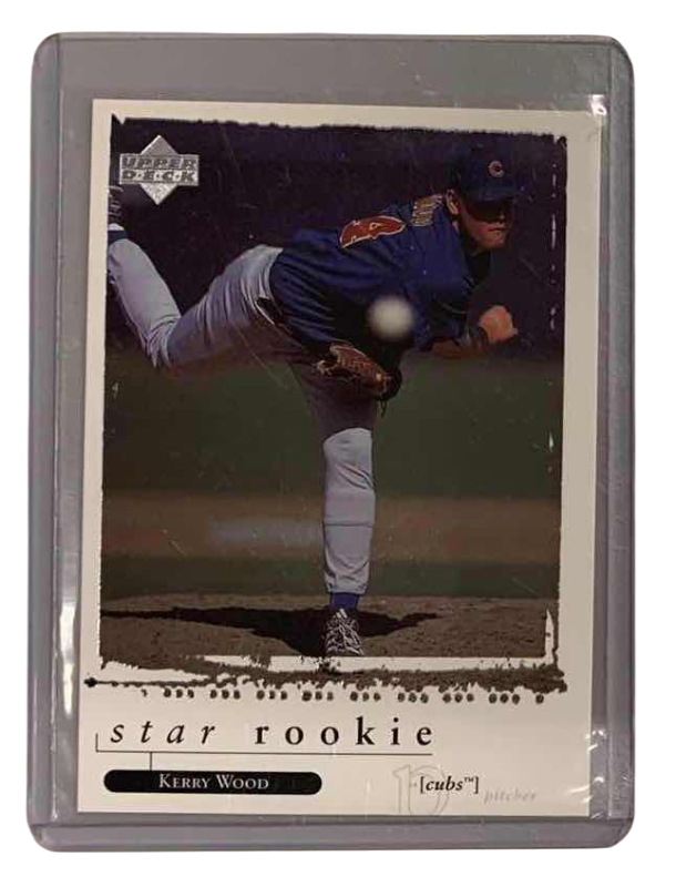 Photo 1 of 1998 UPPER DECK KERRY WOOD ROOKIE 558 BASEBALL CARD
