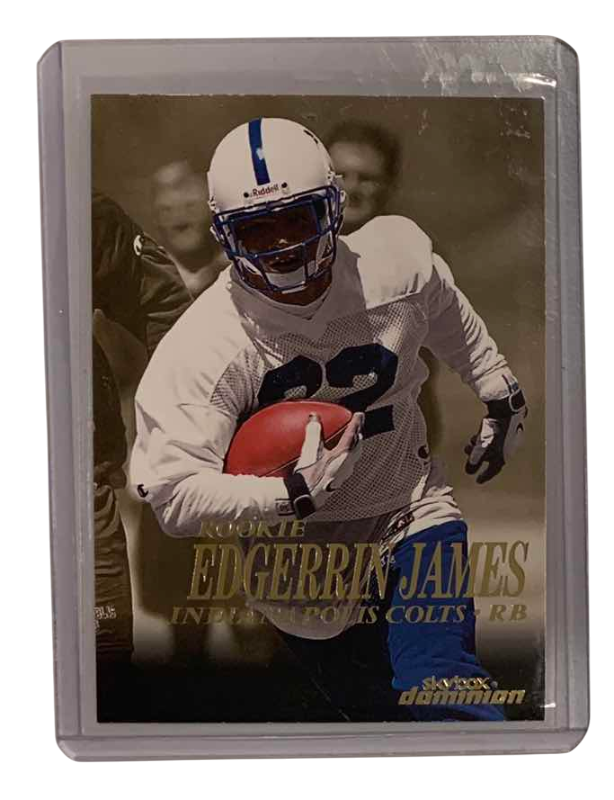 Photo 1 of 1999 SKYBOX DOMINION EDGERRIN JAMES ROOKIE 207 FOOTBALL CARD