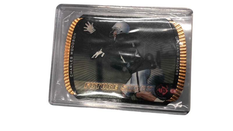 Photo 1 of 1998 UPPER DECK UD3 CHARLES WOODSON 152/2000 DIE CUT FOOTBALL CARD