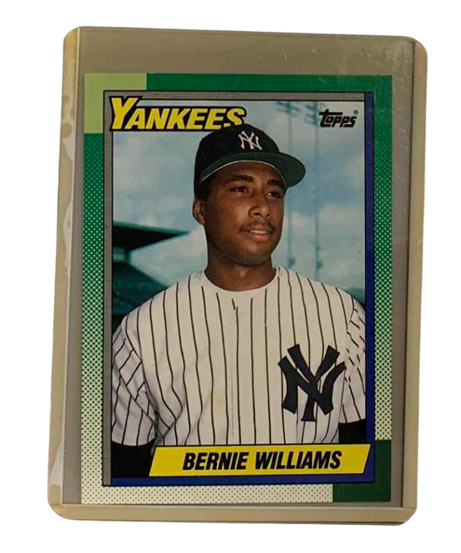 Photo 1 of 1990 TOPPS BERNIE WILLIAMS ROOKIE 701 BASEBALL CARD