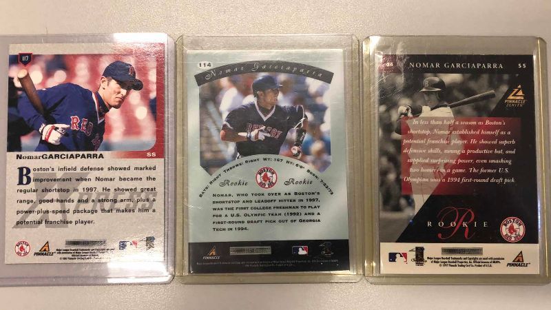 Photo 1 of 3-1997 PINNACLE NOMAR GARCIAPARRA ROOKIES