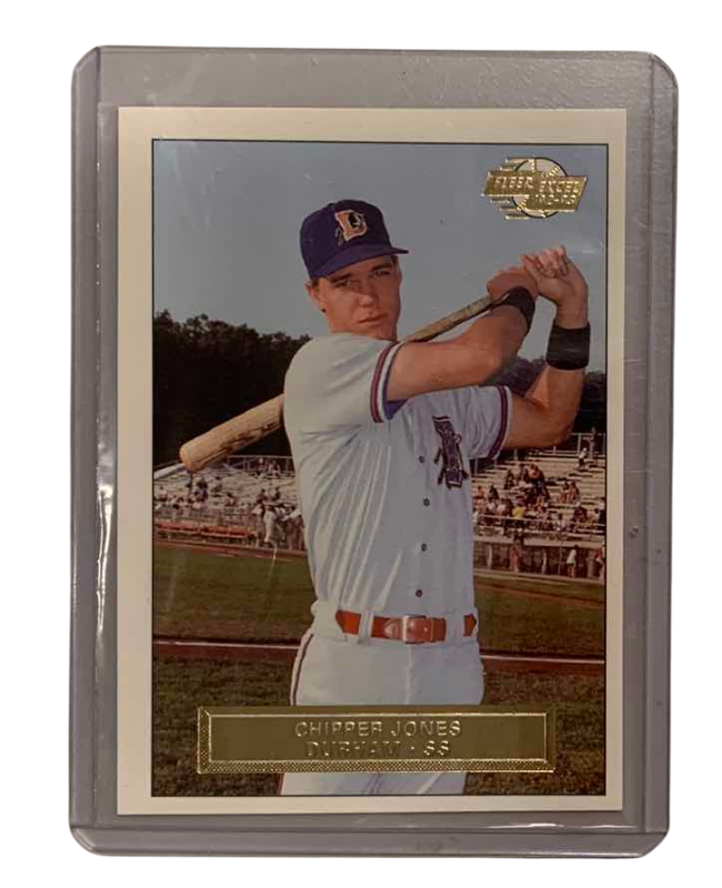 Photo 1 of 1992 FLEER EXCEL CHIPPER JONES ROOKIE 2 BASEBALL CARD