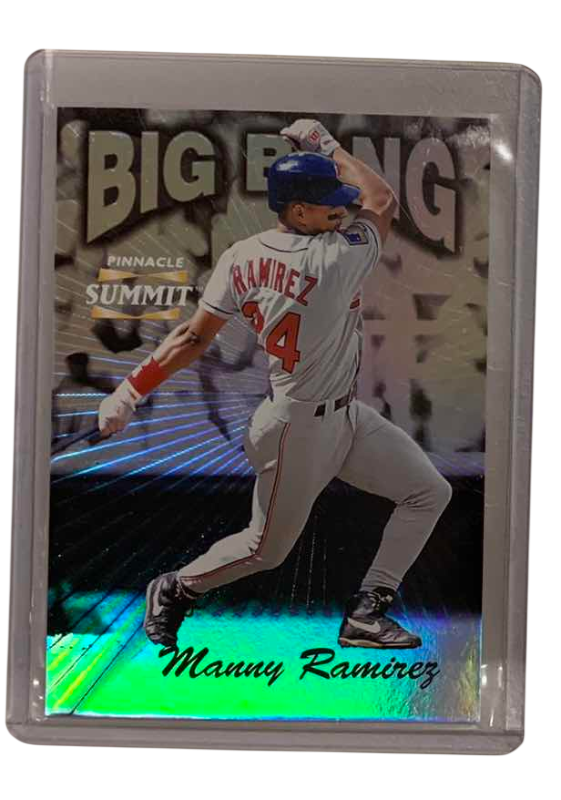 Photo 1 of 1996 PINNACLE SUMMIT MANNY RAMIREZ BIG BANG 375/600 BASEBALL CARD