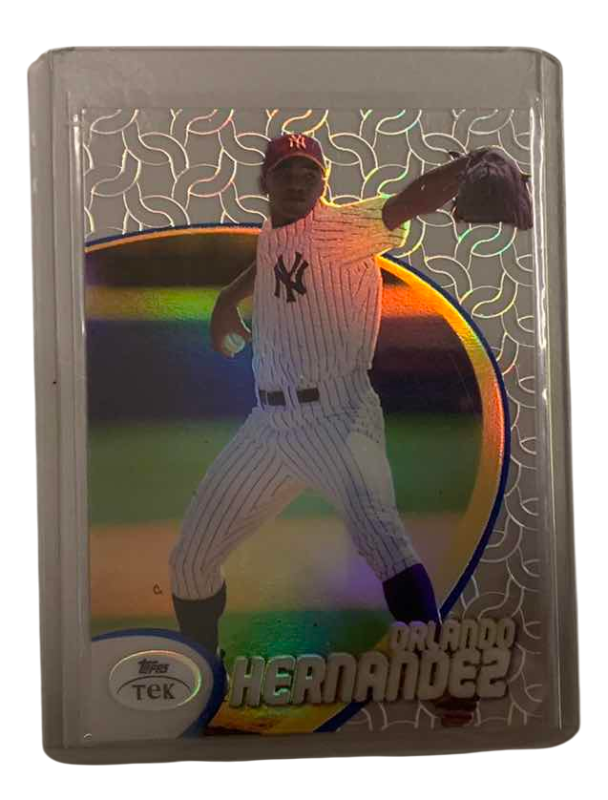 Photo 1 of 2002 TOPPS TEK ORLANDO HERNANDEZ 73 ROOKIE BASEBALL CARD