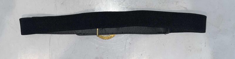 Photo 1 of WOMENS BLACK LEATHER LOUIS VUITTON LOGO BELT