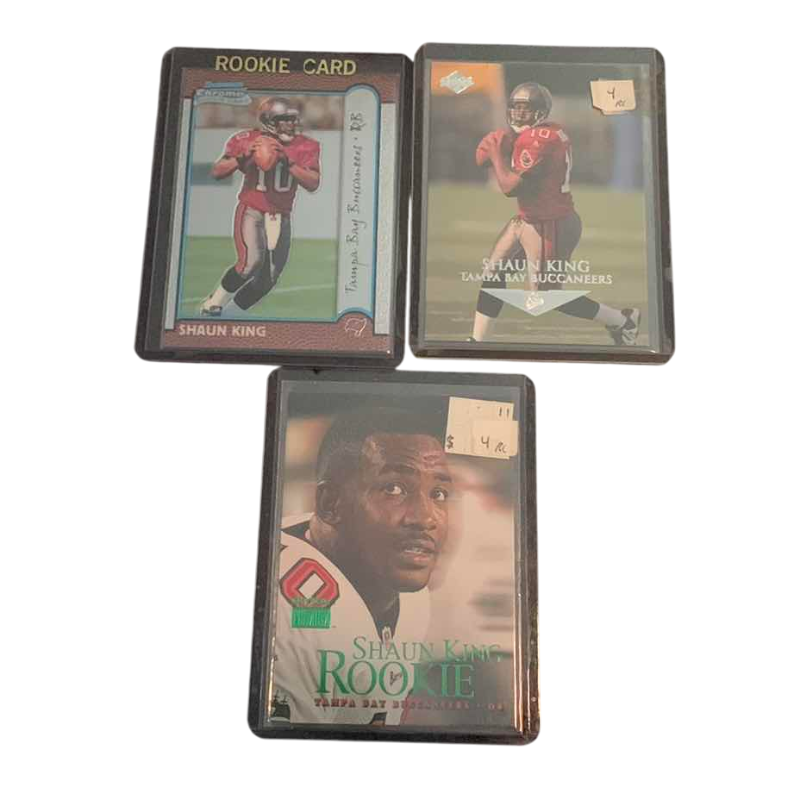 Photo 1 of 3-1999 SHAUN KING ROOKIE NFL FOOTBALL CARDS