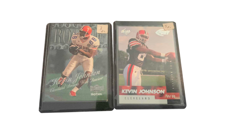 Photo 1 of 2-1998 KEVIN JOHNSON ROOKIE NFL FOOTBALL CARDS