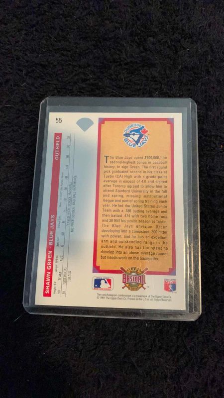Photo 1 of 1992 UPPER DECK SHAWN KING ROOKIE CARD #55 MLB BASEBALL