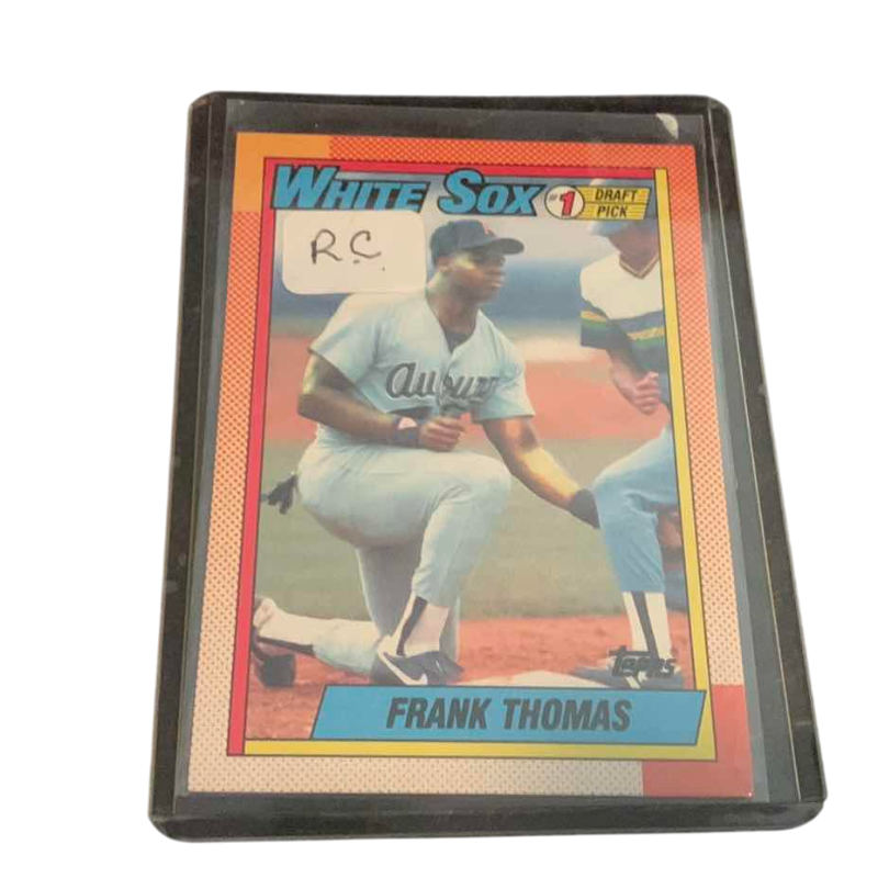 Photo 1 of 1990 TOPPS FRANK THOMAS ROOKIE CARD # 414 MLB BASEBALL