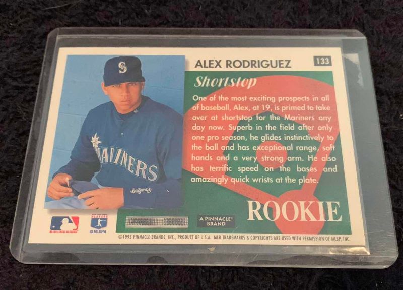 Photo 1 of 1995 SCORE ALEX RODRIGUEZ ROOKIE CARD #133 MLB BASEBALL
