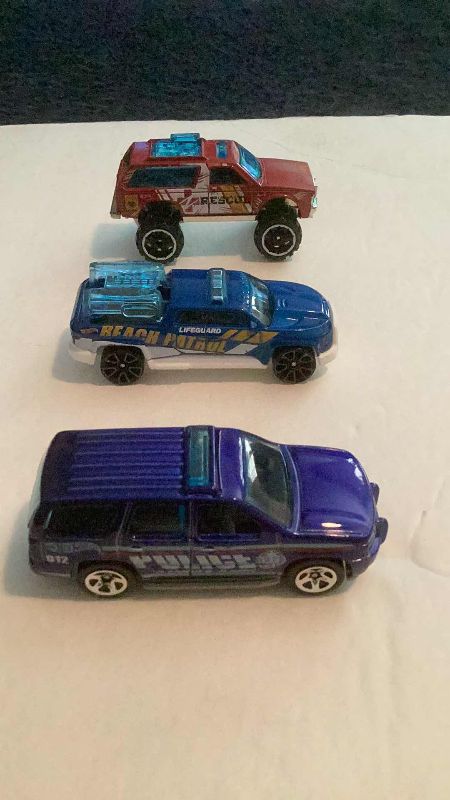 Photo 1 of 5-EMERGENCY VEHICLE HOT WHEELS AND ANOTHER BRAND