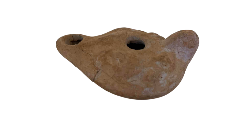 Photo 1 of ROMAN STYLE TERRACOTTA OIL LAMP 3”