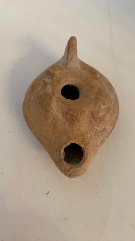 Photo 1 of ROMAN STYLE TERRACOTTA OIL LAMP 3”