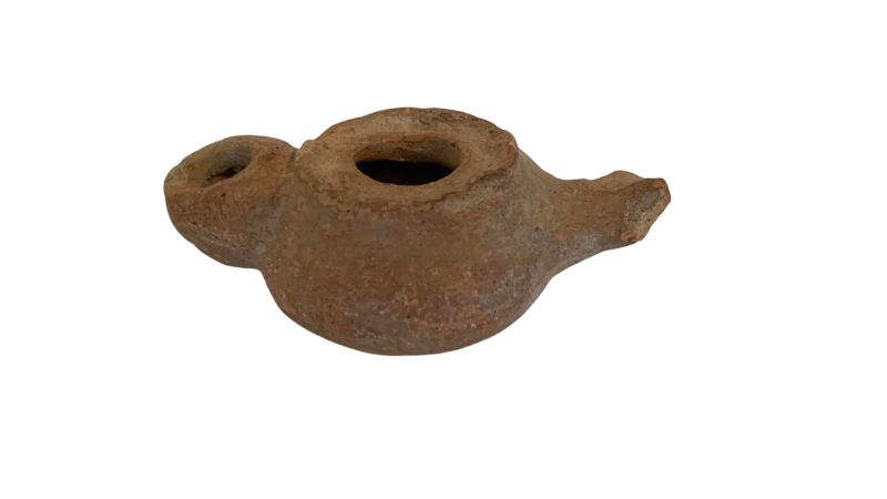 Photo 1 of ROMAN STYLE TERRACOTTA OIL LAMP 3”