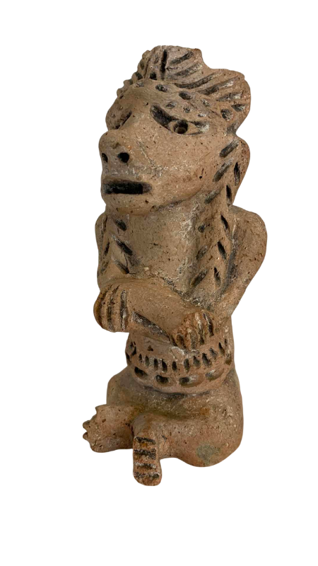 Photo 1 of PRE-COLUMBIAN STYLE AZTEC STONE FIGURE OF A DOG 7"