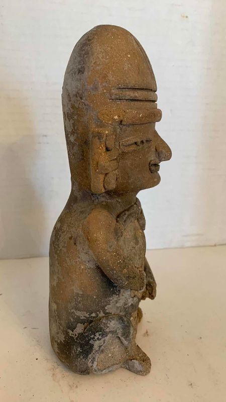 Photo 1 of PRE-COLUMBIAN STYLE MALE STATUE 9”