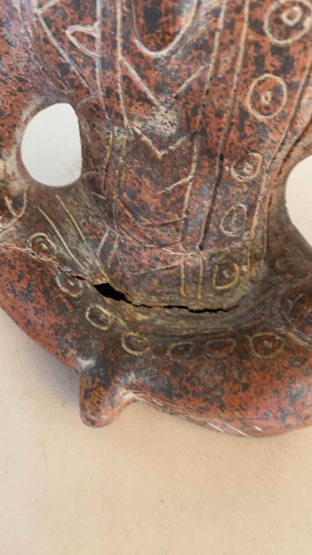 Photo 1 of PRE-COLUMBIAN STYLE MALE SMILING STATUE 8”