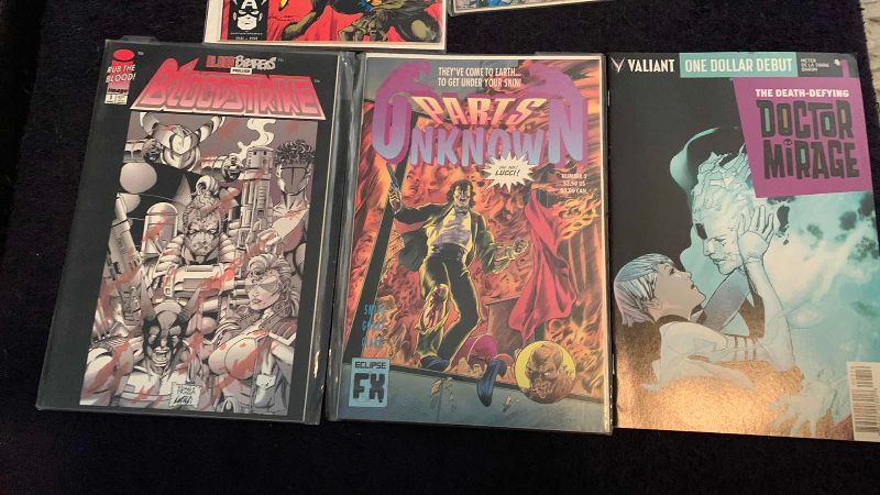 Photo 1 of 5-MARVEL AND INDEPENDENT COMICS WILDC.A.T.S # 1, BLOODSTRIKE #1, DOCTOR MIRAGE #1