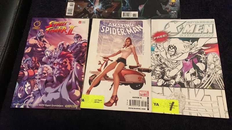 Photo 1 of 5-COMICS: HELLBLAZER, SPIDERMAN, XMEN, STREET FIGHTER