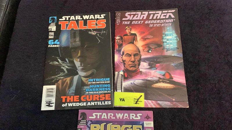 Photo 1 of STAR TREK AND STAR WARS COMICS