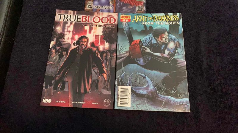 Photo 1 of 3-HORROR COMICS: A NIGHTMARE BEFORE ELM STREET, ARMY OF DARKNESS, AND TRUE BLOOD
