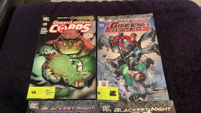 Photo 1 of 4-DC GREEN LANTERN BLACKEST NIGHT COMICS