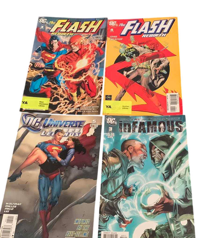 Photo 1 of 4-DC COMICS FLASH AND INFAMOUS