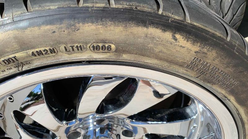 Photo 1 of MB MOTORS CHROME RIMS 18 X 8.5" BOLT PATTERN IS 5 X 20.65 MM ORIGINALLY ON 1989 FIREBIRD AND B.F. GOODRICH G-FORCE T/A TIRES 225/40ZR18 95Y