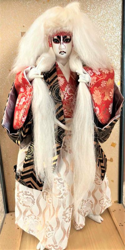 Photo 1 of NISHI KABUKI DOLL MADE IN JAPAN HEIGHT IN BOX 21”