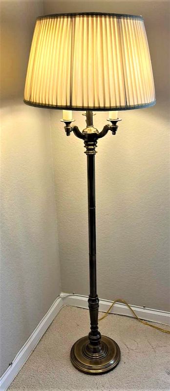 Photo 1 of BRASS STIFFEL FLOOR LAMP 5’