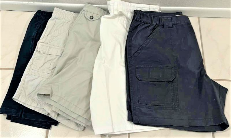 Photo 1 of 5 PAIRS MENS CARGO SHORTS SIZE 36” x 38”