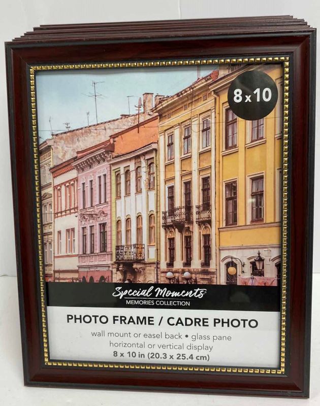 Photo 1 of NEW 11-PLASTIC FRAMED PHOTO FRAMES 8” X 10”