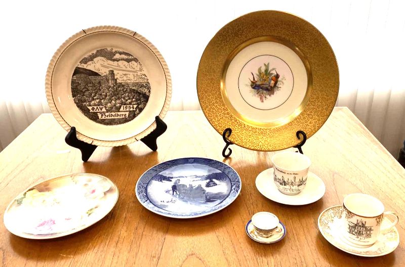 Photo 1 of ASSORTED COLLECTOR PLATES AND CUPS ROYAL COPENHAGEN AND MORE