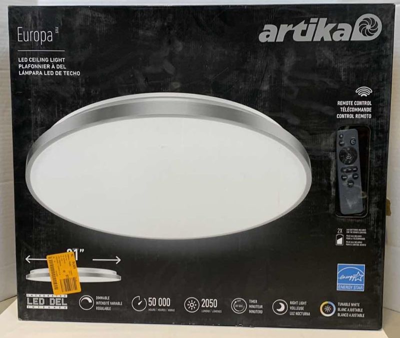 Photo 1 of ARTIKA EUROPA LED CEILING LIGHT 21” WIDE