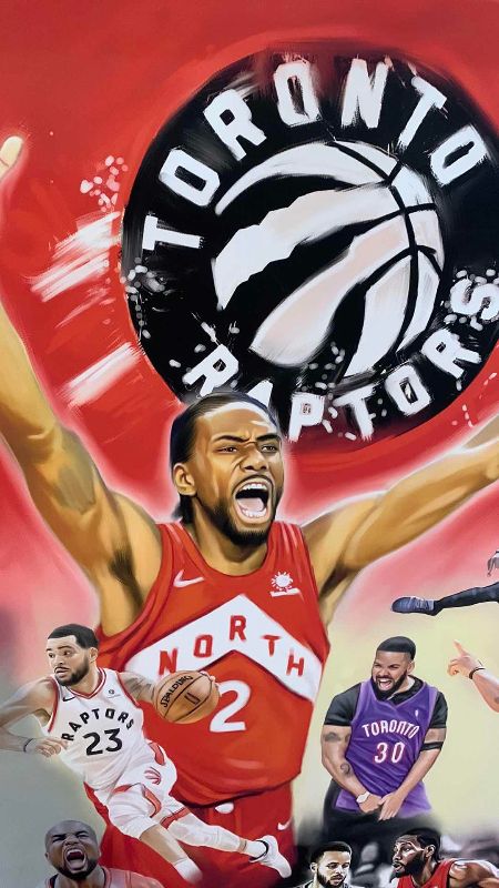 Photo 2 of NBA 2019 CHAMPIONS TORONTO RAPTORS "RAPTORS WIN" LIMITED EDITION GICLEE ON CANVAS 24" X 36"