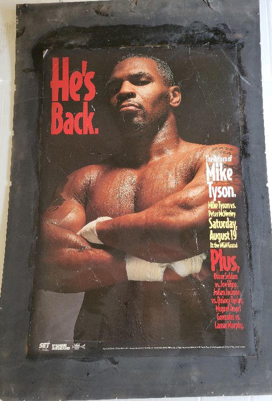 Photo 1 of MIKE TYSON 1995 FIGHT POSTER 30" X 45"