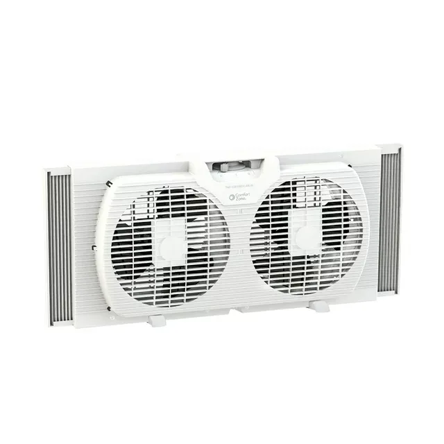 Photo 1 of COMFORT ZONE PORTABLE TWIN WINDOW FAN