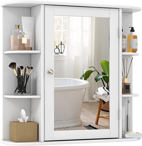 Photo 1 of TANGKULA BATHROOM MEDICINE WALL CABINET WHITE FINISH