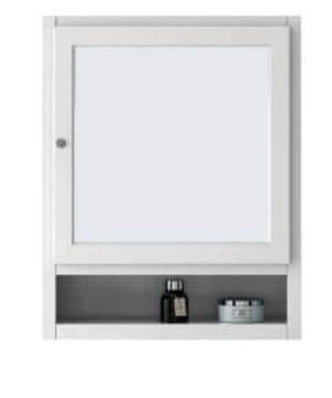 Photo 1 of HOME DECORATORS RIDGEMORE BATHROOM VANITY MIRROR WHITE 24” X 30”