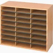 Photo 1 of SAFCO MEDIUM OAK 24 SECTION LITERATURE ORGANIZER